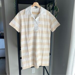 NWT Everlane Organic Cotton Striped Polo Mini Dress